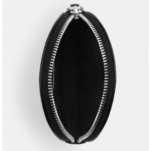 Coach NWT Black Cat Signature Zip Round Coin Case Wallet CX348 SOLD OUT $128 - Picture 12 of 12